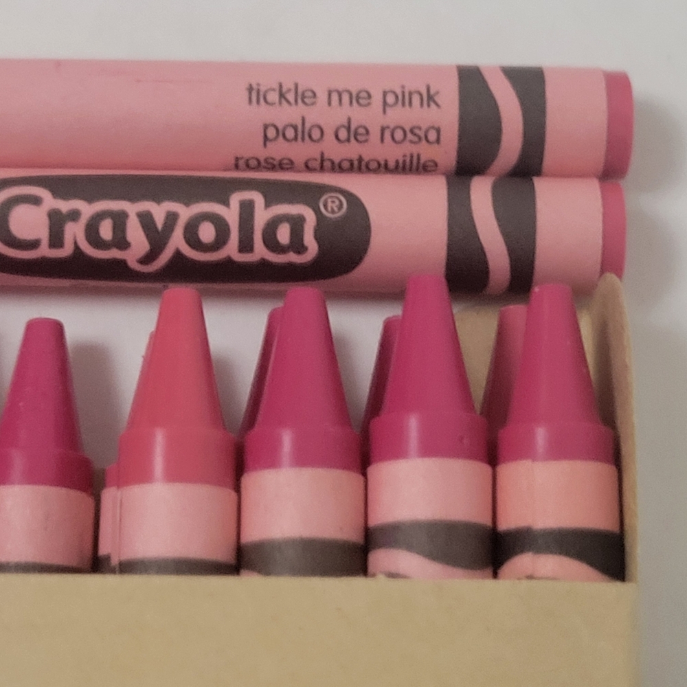 16ct Crayola Crayons (TickleMePink) Single Color Bulk Lot - Picture 3 of 3